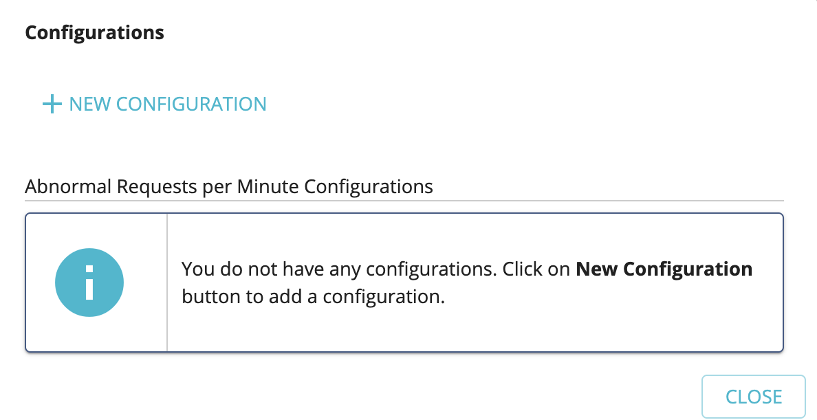 Add new abnormal request count configuration