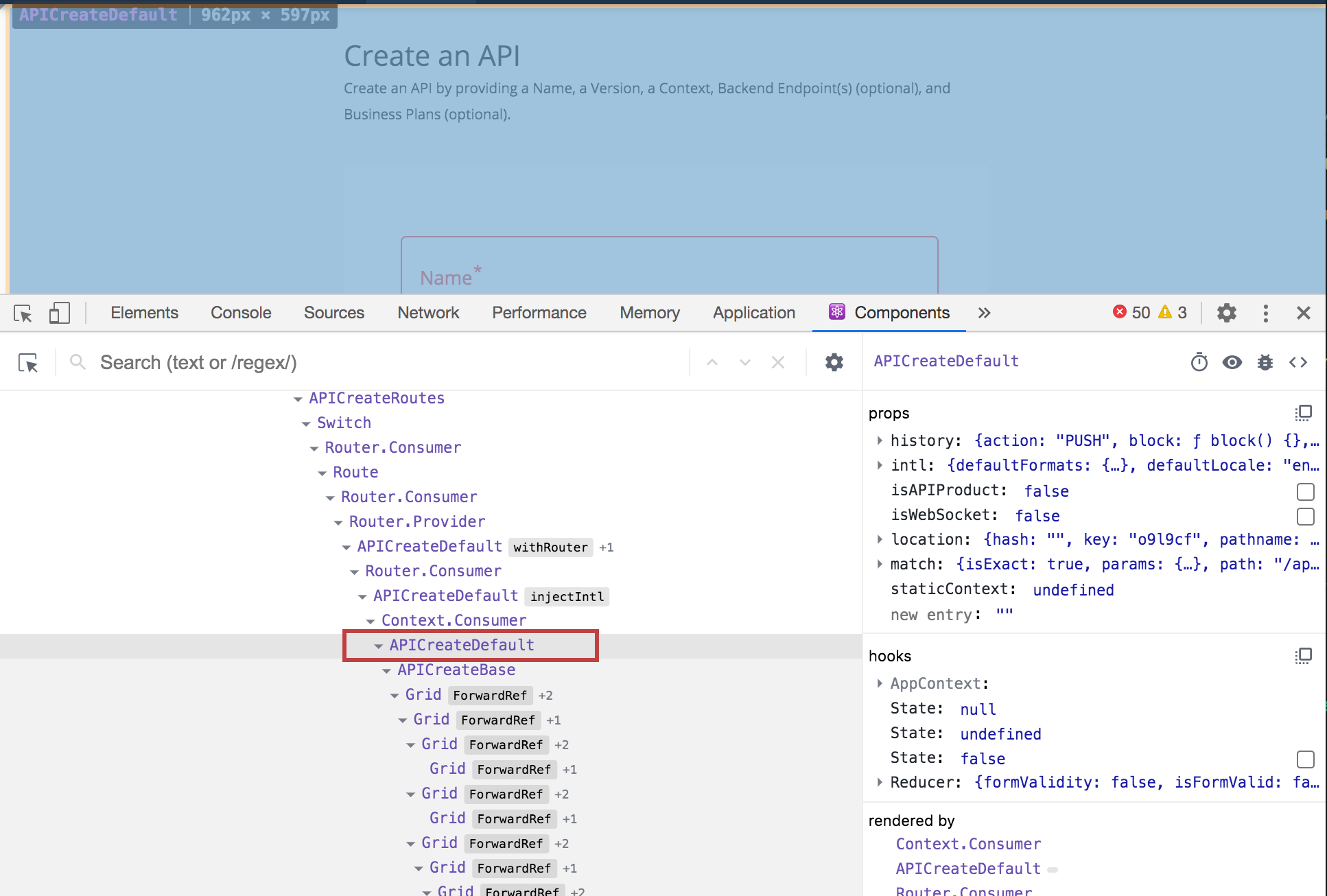 api create page