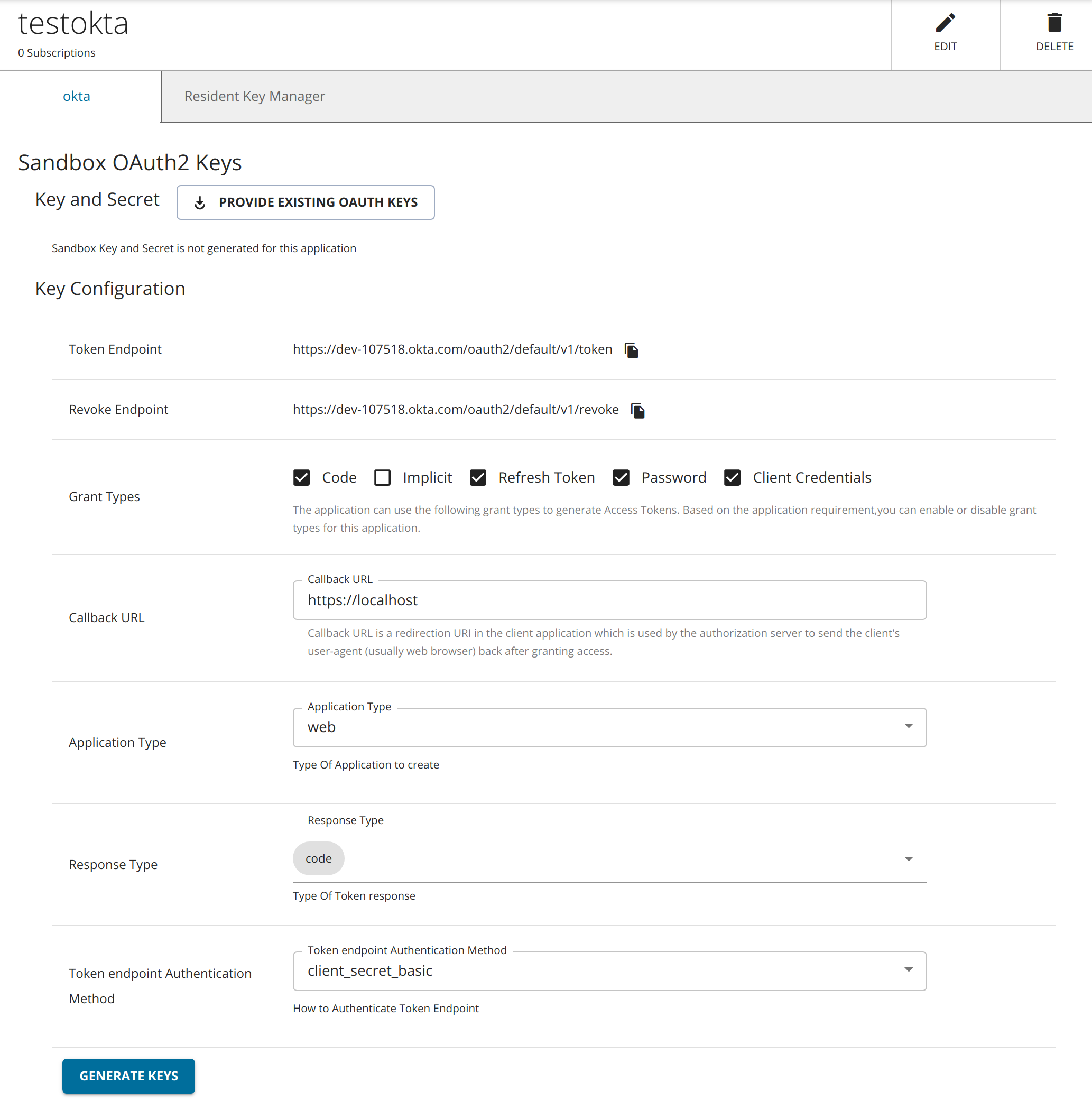 Configure Okta as a Key Manager WSO2 API Manager Documentation 3.2.0