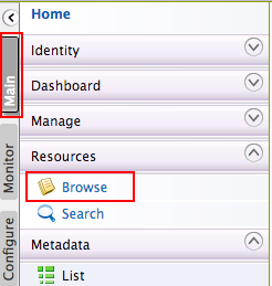 Browse option