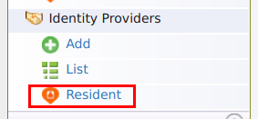 Identity Provider Resident