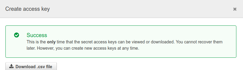 Download access key