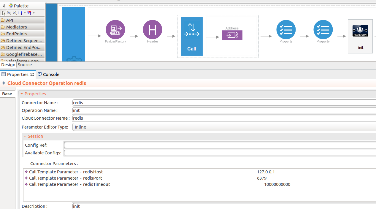 Add values to the init operation
