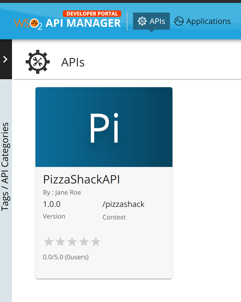 Dev Portal Pizza Shack