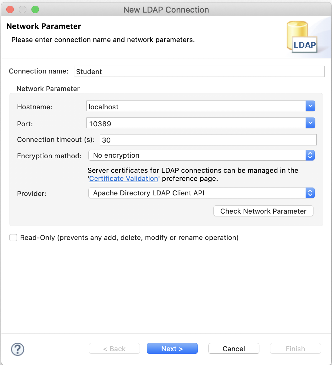 LDAP new connection