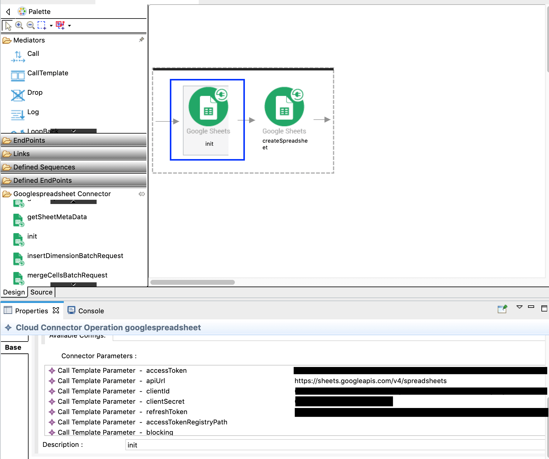 init operation