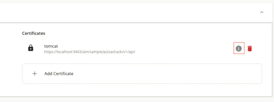 Certificate info click