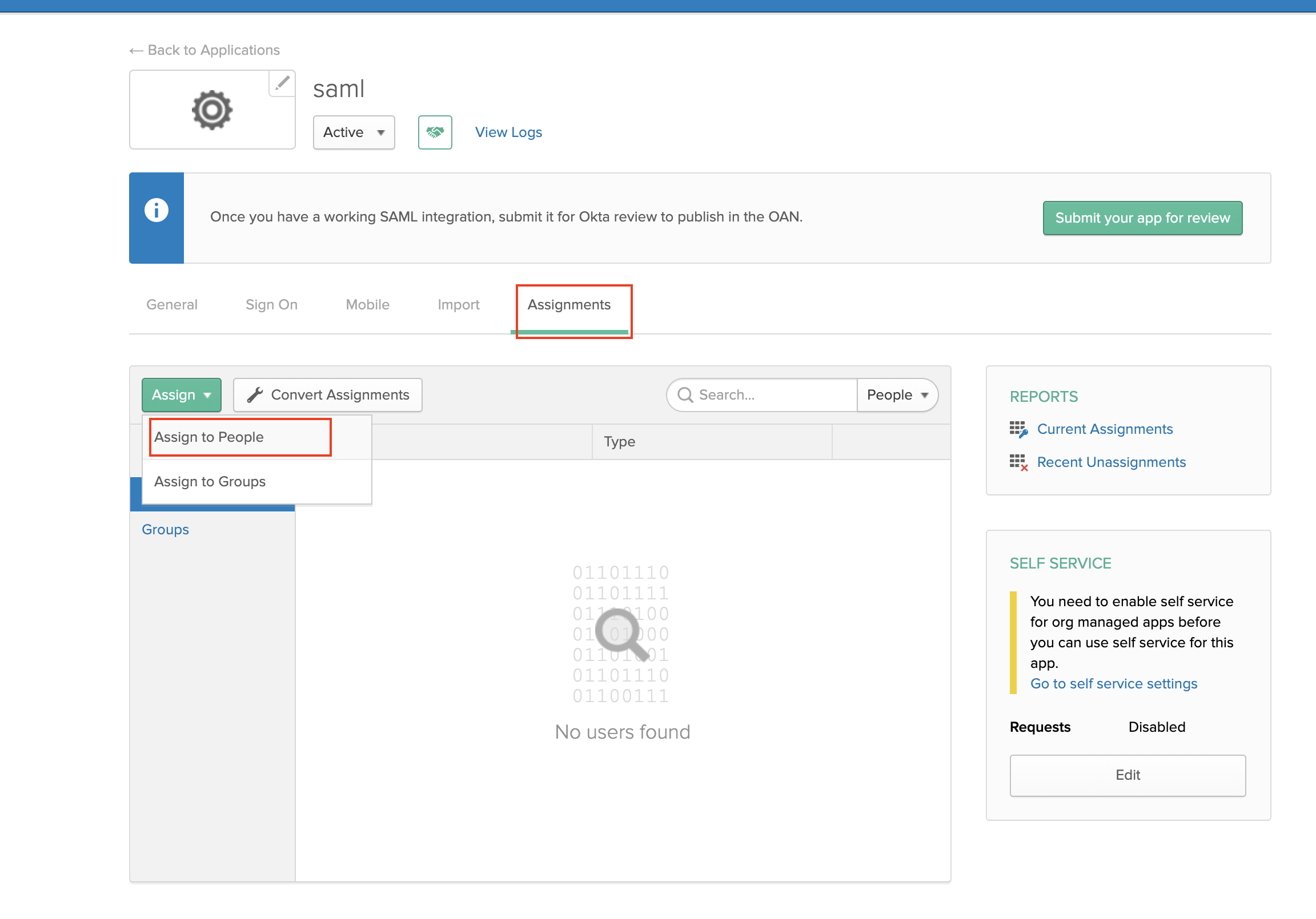 Assign your current user