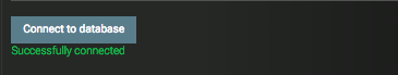 Successfully connected to database