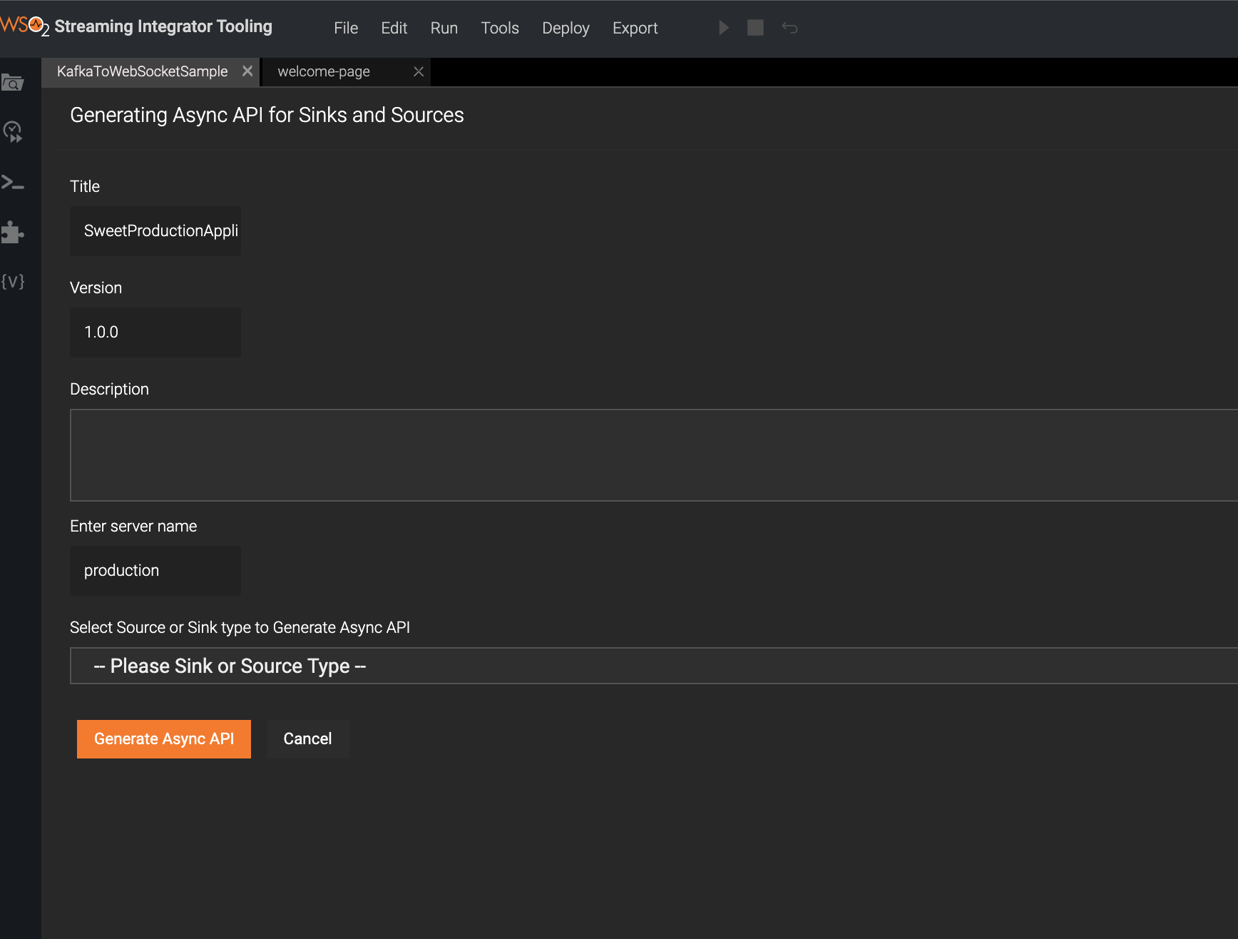 Design View of Async API