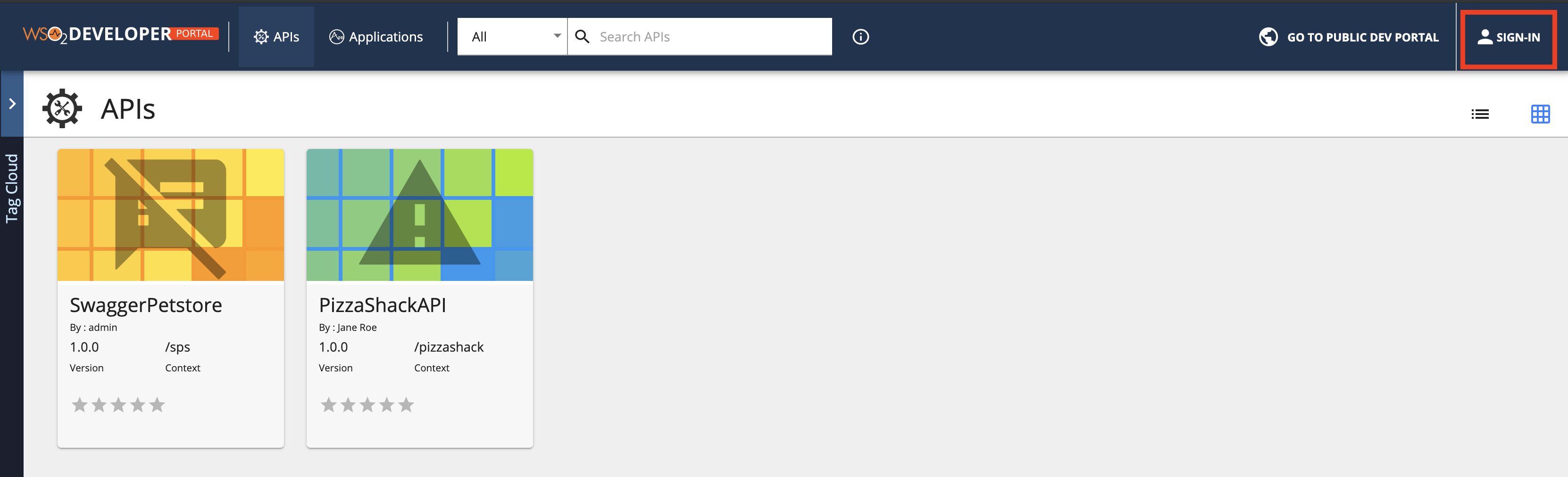 Sign in to Developer Portal