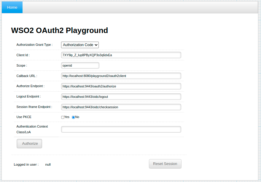 Provide credentials