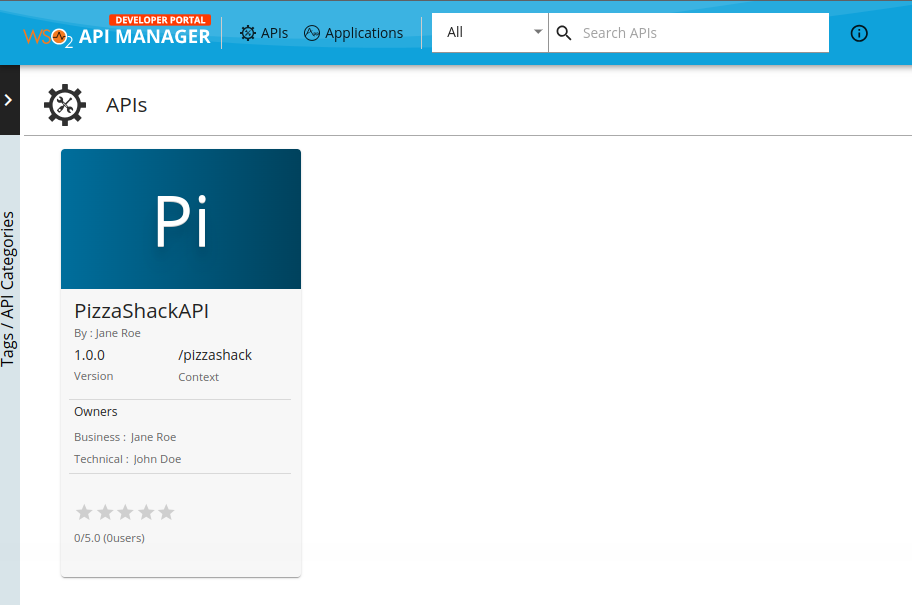 API overview