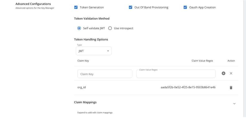 Key Manager config