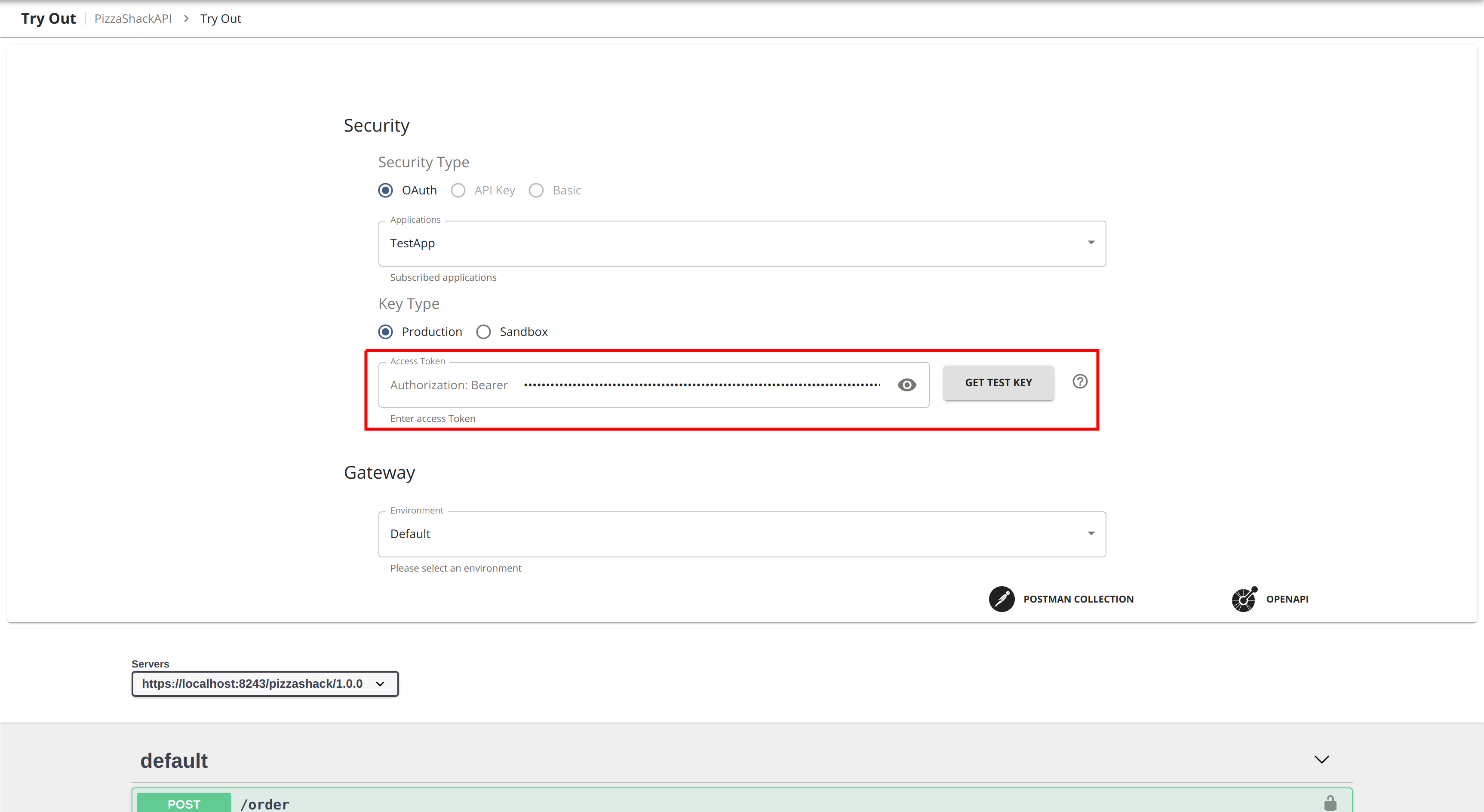 Copy Access Token