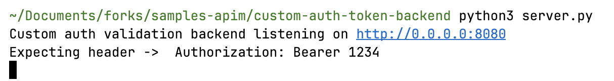 CLI output