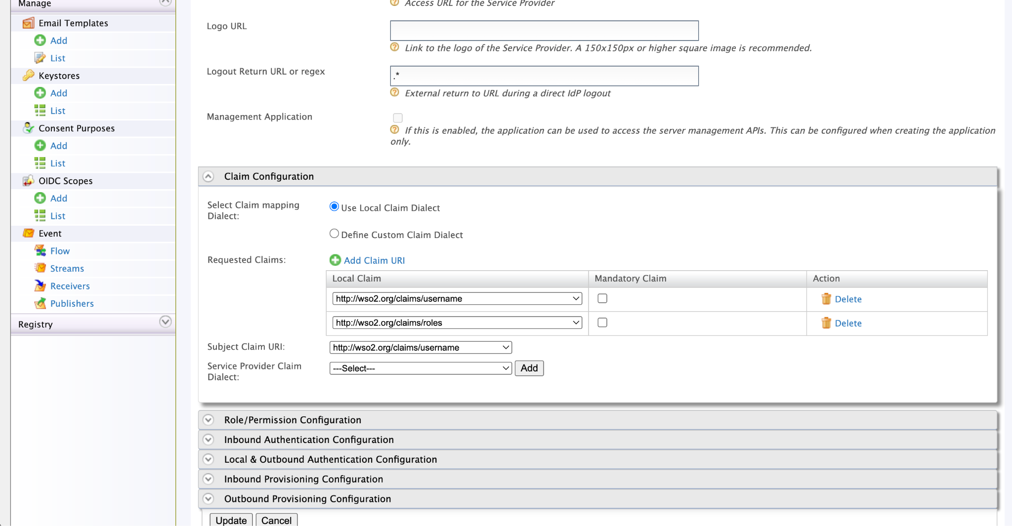 Multi Tenant SP Claim Configs