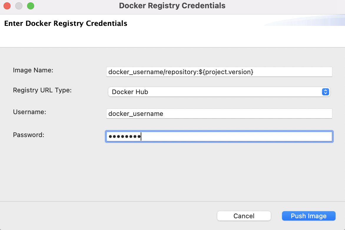 docker registry credentials