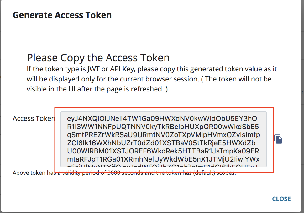 JWT access token
